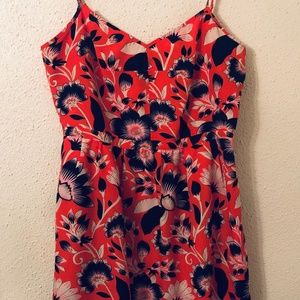 Spaghetti strap floral mini dress